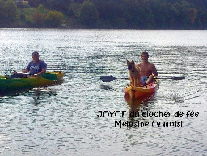 du clocher de fée Mélusine - JOYCE fait du canoë !!